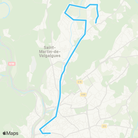 Ales'Y Saint Julien les Rosiers - Ales map