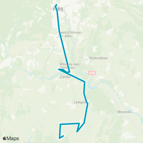 Ales'Y Saint Theodorit - Ales map