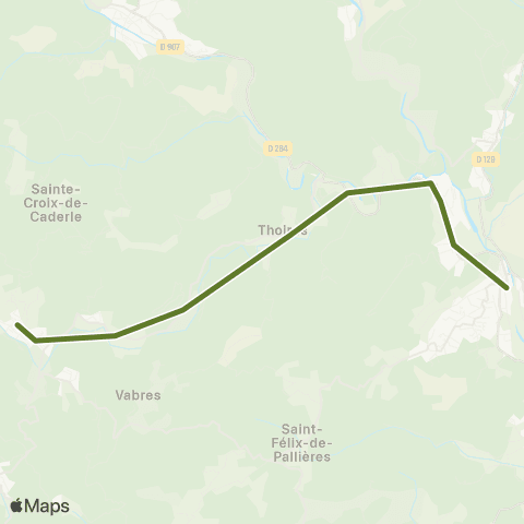 Ales'Y Lasalle - Thoiras - Ales map