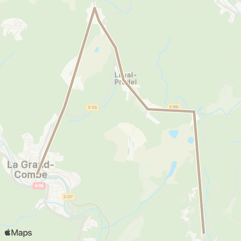 Ales'Y Laval Pradel - Grand Combe map