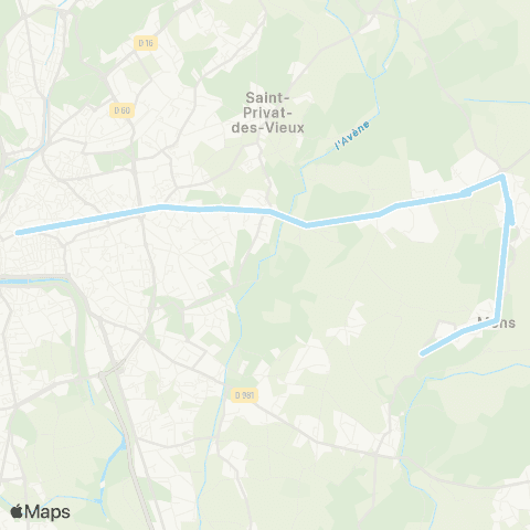 Ales'Y TAD Mons - Ales Gare routière map