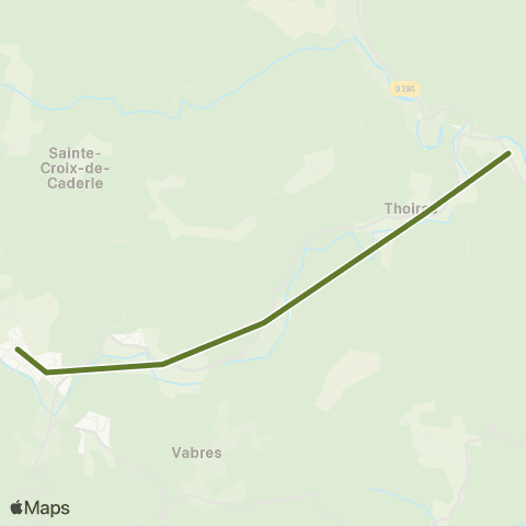 Ales'Y TAD Lasalle - Thoiras - Ales map