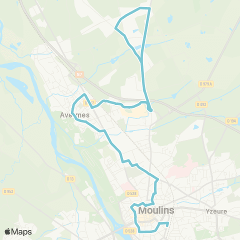 Aléo Gare SNCF - Pl. Jean Moulin - Petits Vernats map