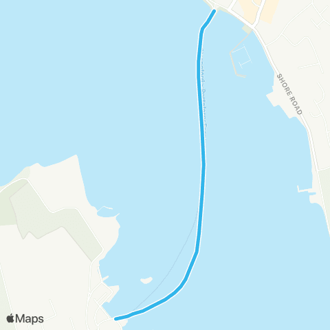 Strangford Lough Ferry Strangford - Portaferry map