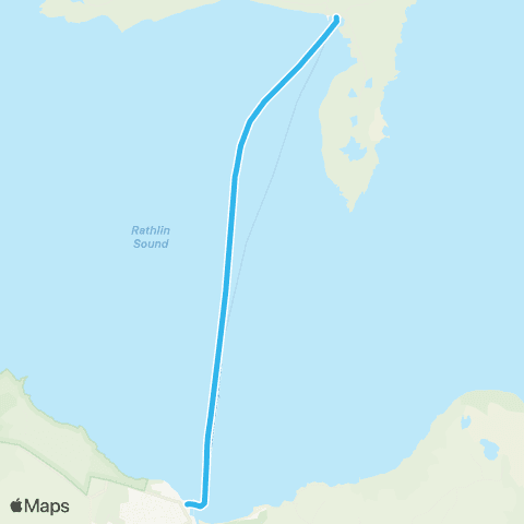 Rathlin Ferry Ballycastle - Rathlin Island map