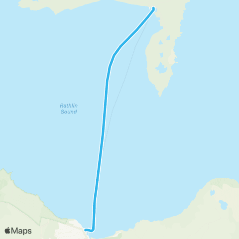 Rathlin Ferry Ballycastle - Rathlin Island map