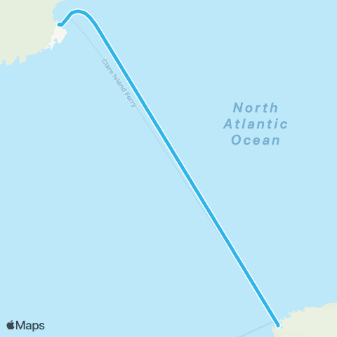 Clare Island Ferry Roonah Pier - Clare Island map