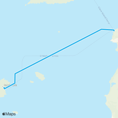 Inishturk Passenger Ferry Roonah Pier - Inishturk map