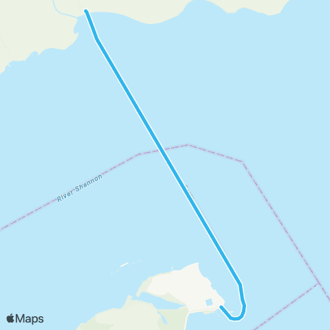 Shannon Ferry Killimer - Tarbert map