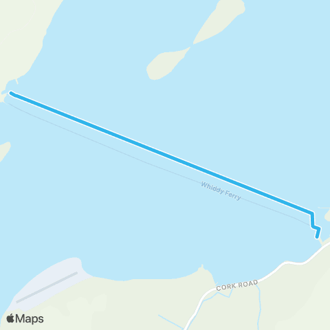 Whiddy Ferry Bantry - Whiddy Island map