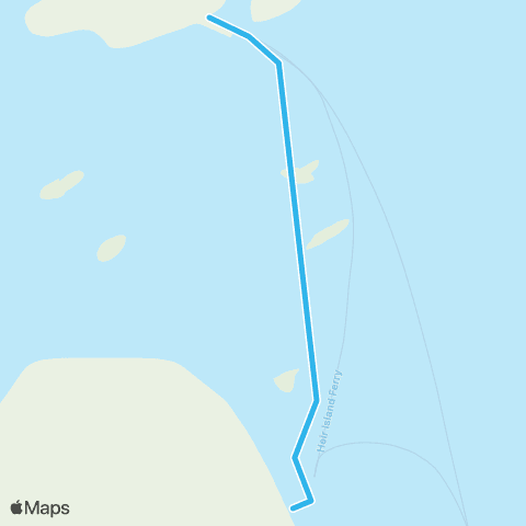 Heir Island Ferry Cunnamore Pier - Heir Island map