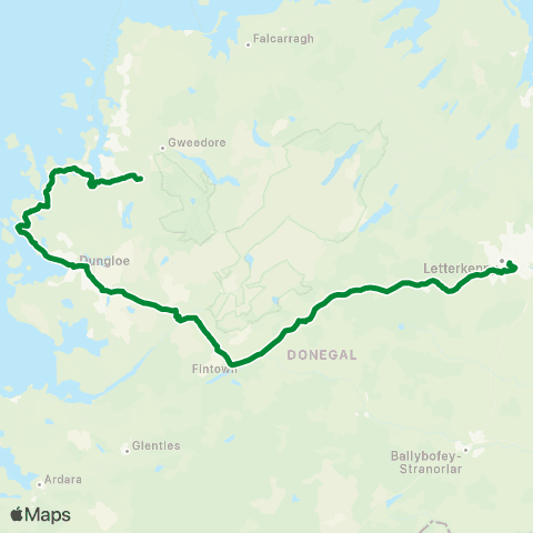 Doherty's Coach Travel Croithlí - Letterkenny map