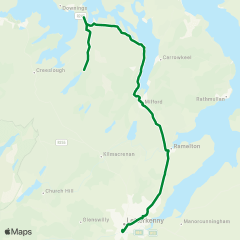 Patrick Gallagher Travel Glen - Letterkenny map