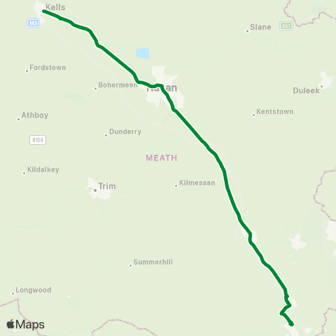 McCaffrey Coaches Limited Kells - Dunboyne map
