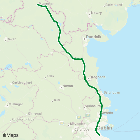 McConnon Travel Ucd - Monaghan map