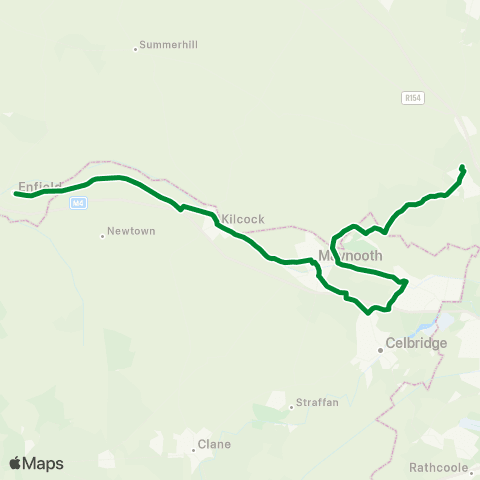 McCaffrey Coaches Limited Enfield - Dunboyne map