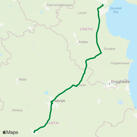 Royal Breffni Tours Trim - Navan - Dundalk map