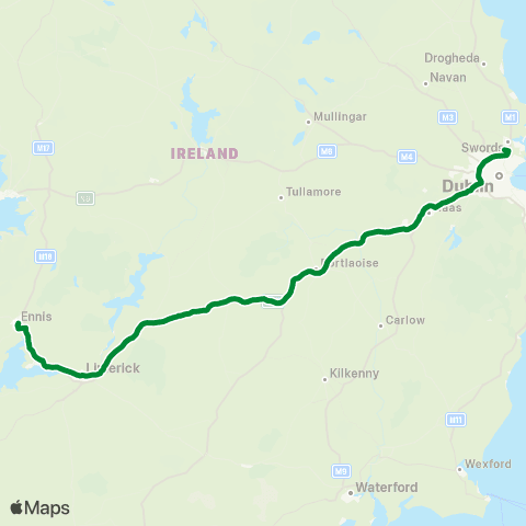 Flight Link Limited Ennis - Dublin Airport map