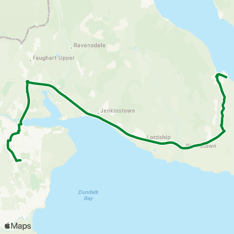 Pat Keenan Coach Hire Carlingford - Dundalk map