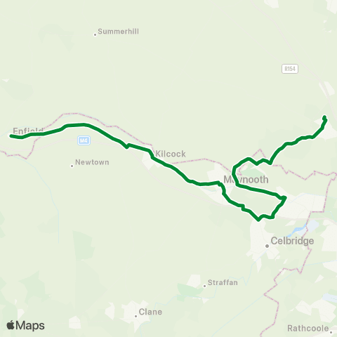 McCaffrey Coaches Enfield - Dunboyne map