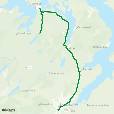 Patrick Gallagher Travel Glen - Letterkenny map