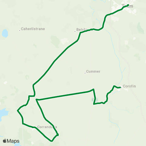 Farragher Travel Corofin - Tuam map