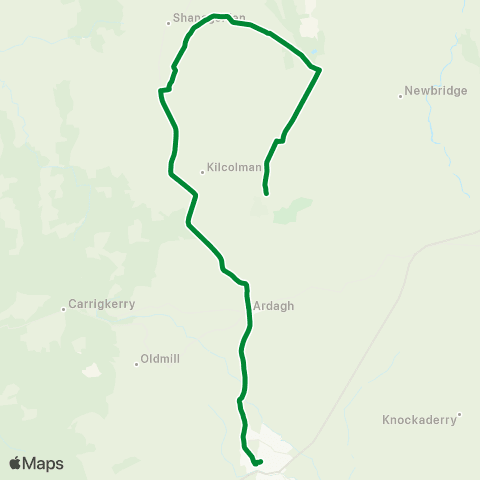 Madigan's Bus Hire Creeves - Newcastle West map