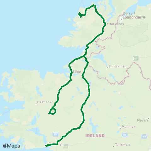 Bus Feda Galway - Croithlí map