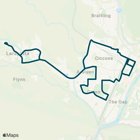 ALIC Gillen, Araluen, and Larapinta  map