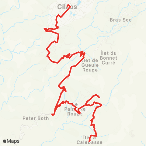 Alternéo Îlet à Calebasse Cilaos Ville map