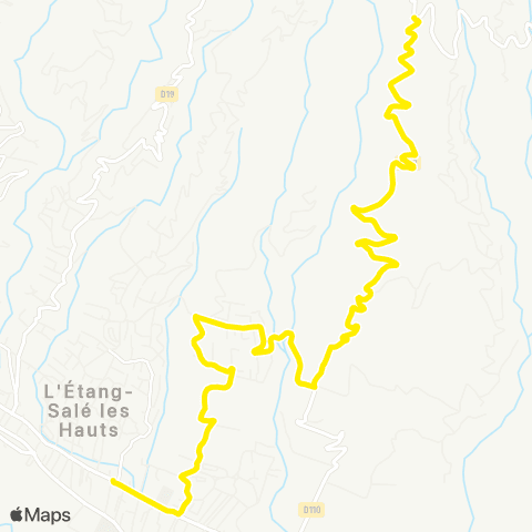 Alternéo Cap-les-Hauts Mairie Étang-Salé map