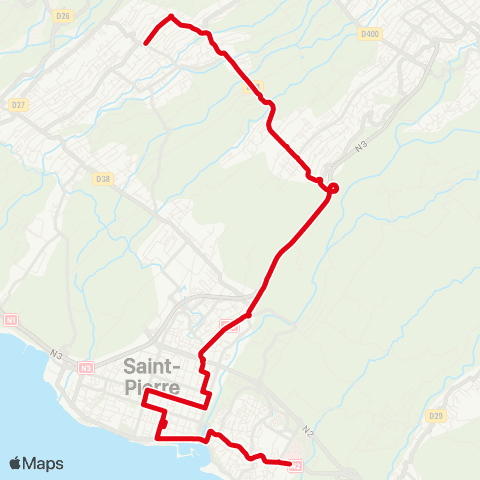 Alternéo Église RDC Ligne des Bambous Pôle d'échanges map