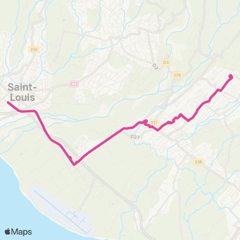 Alternéo SIDR Ravine-des-Cabris TCSP Gare St-Louis map