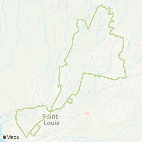 Alternéo Gare St-Louis Gol-les-Hauts Gare St-Louis map