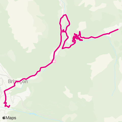 Altigo Briançon - Montgenèvre map