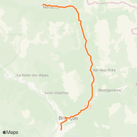 Altigo Briançon - Névache map