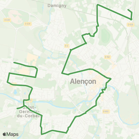 Altobus Val d'Écouves - Condé Moulin map