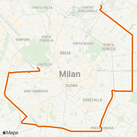 ATM Milano Cadorna FN M1 M2 - Centrale FS M2 M3 map
