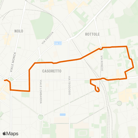 ATM Milano Loreto - Stazionelambrate M2 map