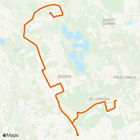 ATM Milano Bisceglie M1 - Madonna Della Provvidenza map