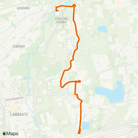 ATM Milano Milano (Cascina Gobba M2) - Segrate (Abruzzi) map