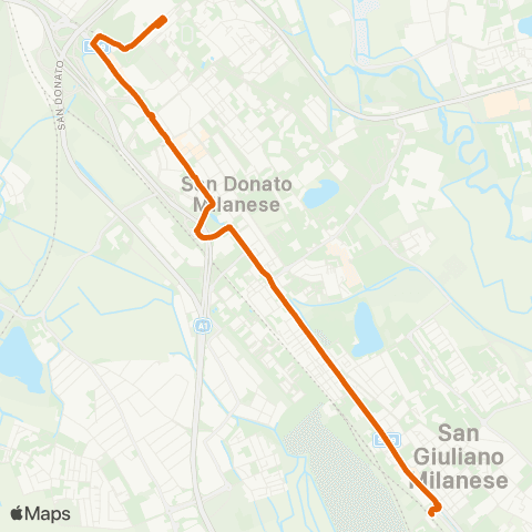 ATM Milano S.Giuliano M. (Stazionef.S.) - Staziones.Donato M3 map
