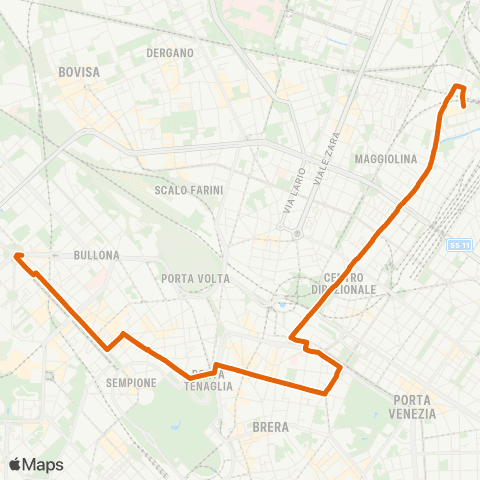 ATM Milano Firenze - Greco map