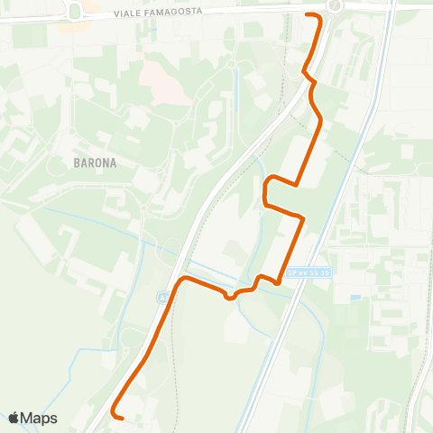 ATM Milano Famagosta M2 - Cantalupa map