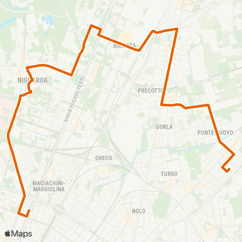 ATM Milano Zara M3 M5 - Cimiano M2 map