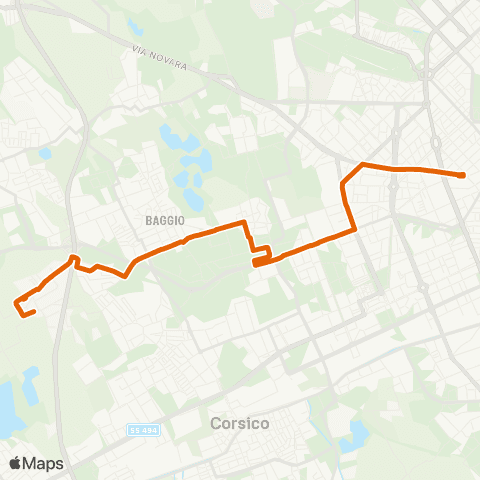 ATM Milano De Angeli M1 - Muggiano map