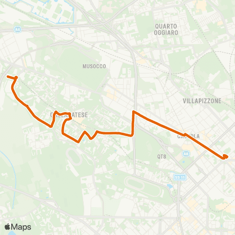 ATM Milano Firenze - Molino Dorino (Ramo S.Leonardo) map