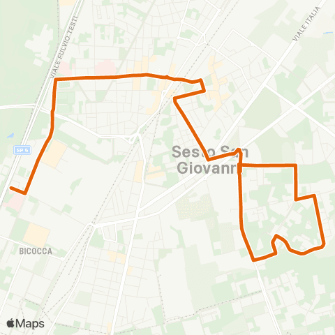 ATM Milano Sesto Rimembranze - Milano Bignami M5 map