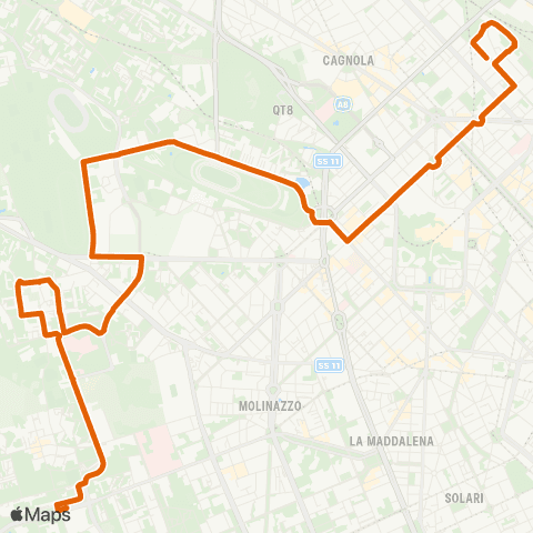 ATM Milano Bisceglie M1 - Govone map