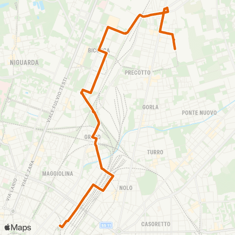 ATM Milano Stazionecentrale - Villa San Giovanni M1 map